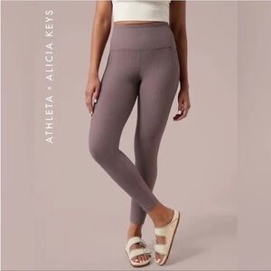 Athleta x Alicia Keys Mauve Leggings